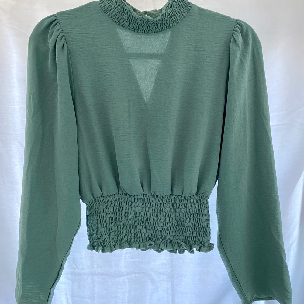 Mock Neck Blouse